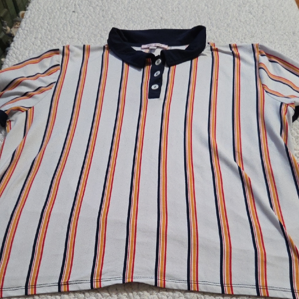 PINK PEONY POLO SHIRT
